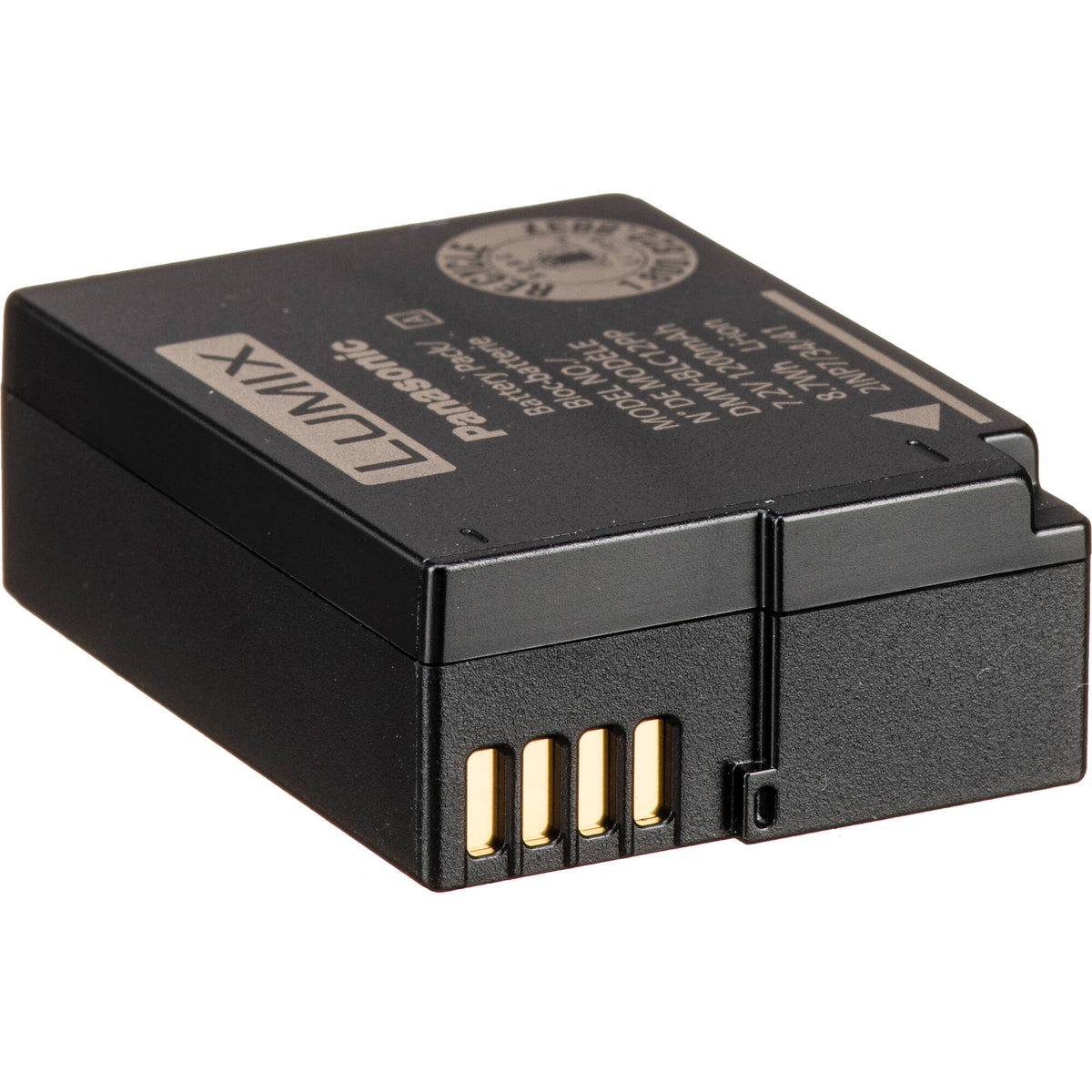 Batería Panasonic DMW-BLC12 (7.2V, 1200mAh) - vista frontal