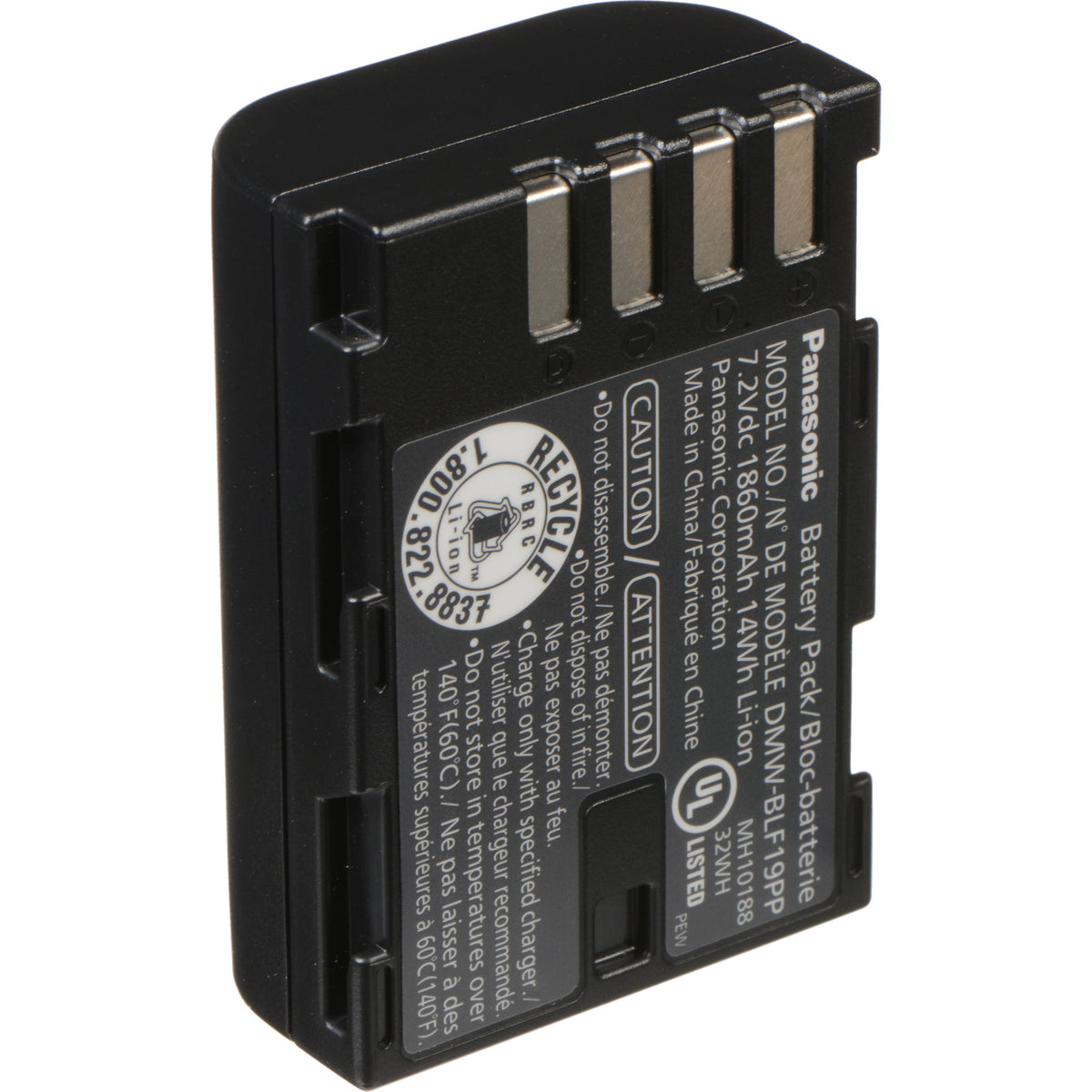Batería Panasonic DMW-BLF19 (7.2V, 1860mAh) - vista principal