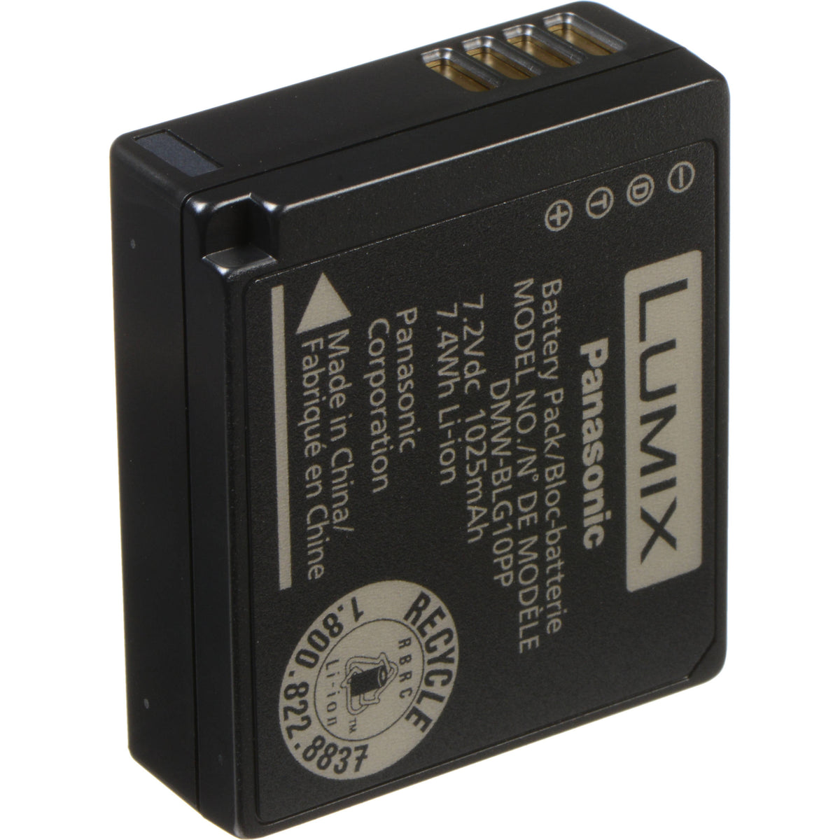 Batería Panasonic DMW-BLG10 para Select LUMIX Cameras (7.2V, 1025mAh) - vista principal