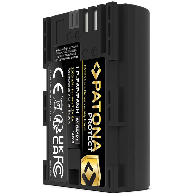 Batería PATONA Protect LP-E6P (2000mAh) - contenido de la caja