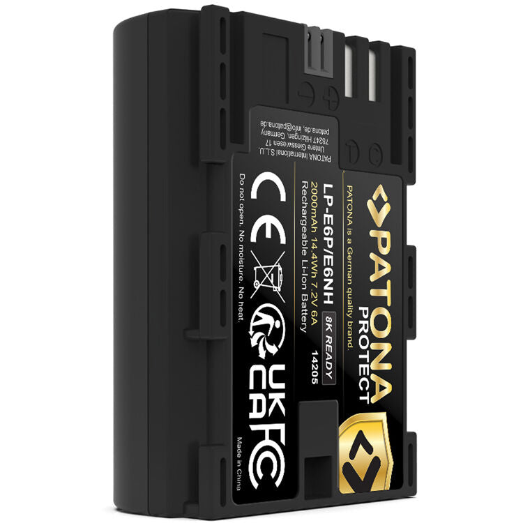 Batería PATONA Protect LP-E6P (2000mAh) - en uso