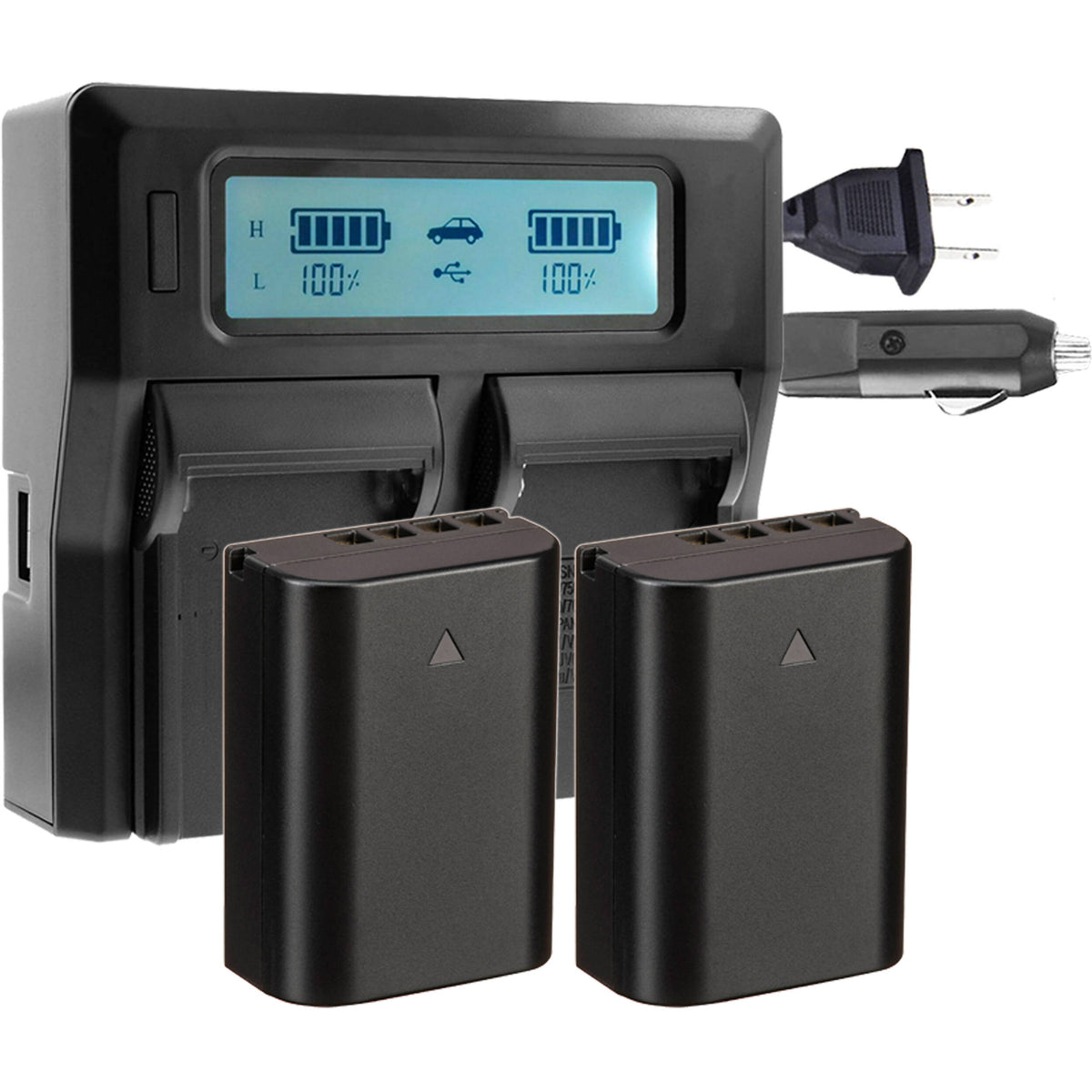 Batería Power2000 2 X Olympus BLX-1 & doble bahías LCD cargador - vista principal