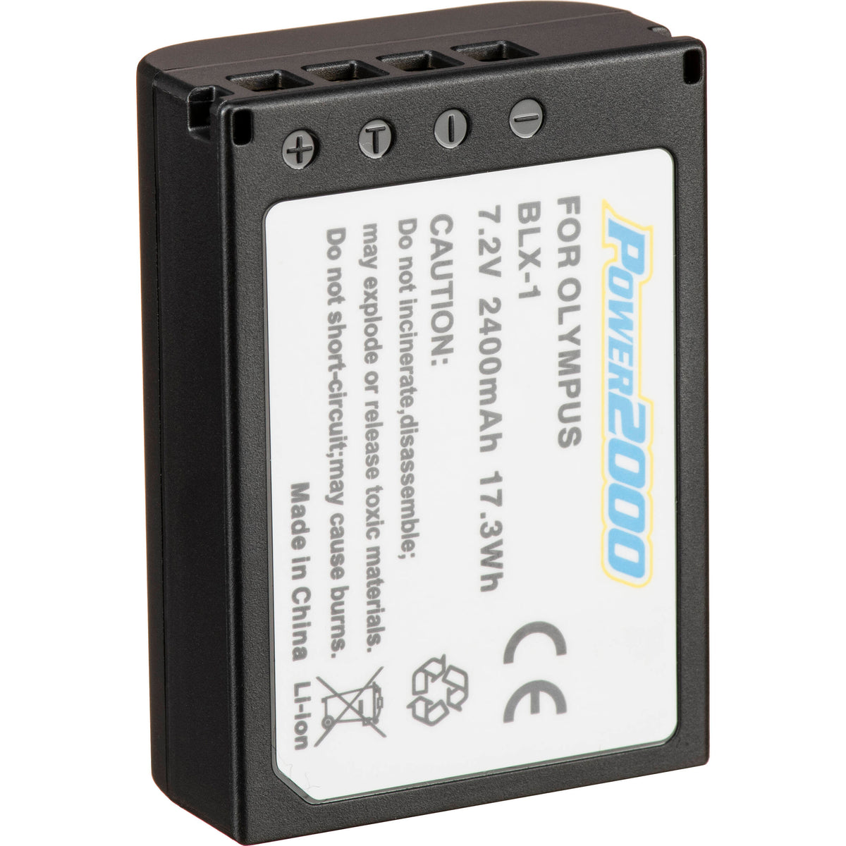 Batería Power2000 ACD-459 para Olympus BLX-1 - vista trasera