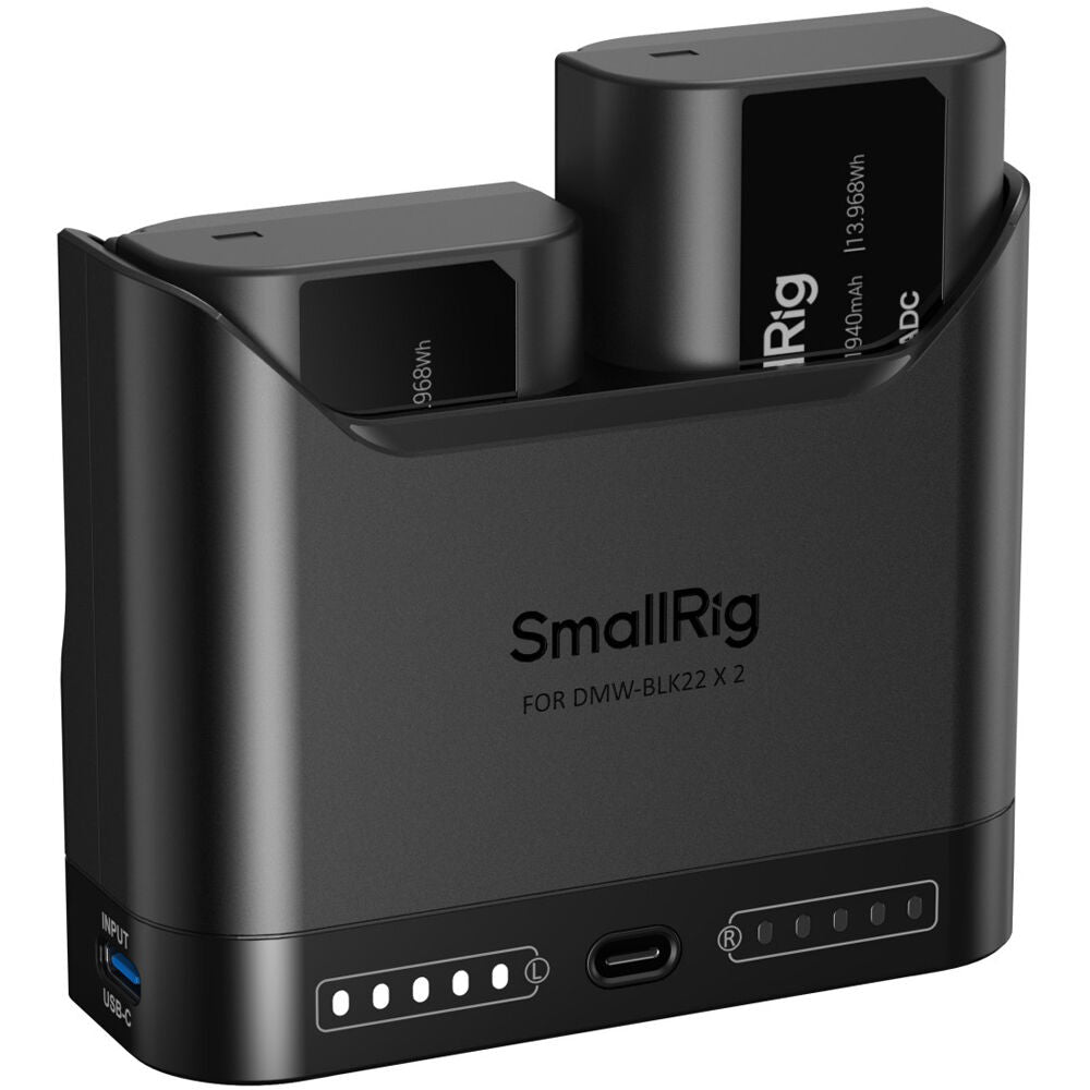 Batería SmallRig DMW-BLK22 Camera cargador kit - vista frontal