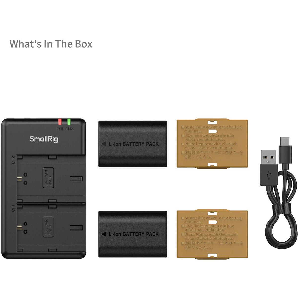 Batería SmallRig E6P-BR24 kit con 2 y 2-bahías USB cargador - en uso