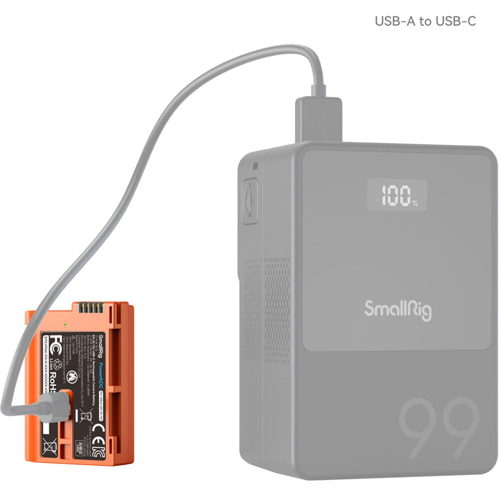 Batería SmallRig EN-EL15c USB-C (2400mAh, Orange) - contenido de la caja