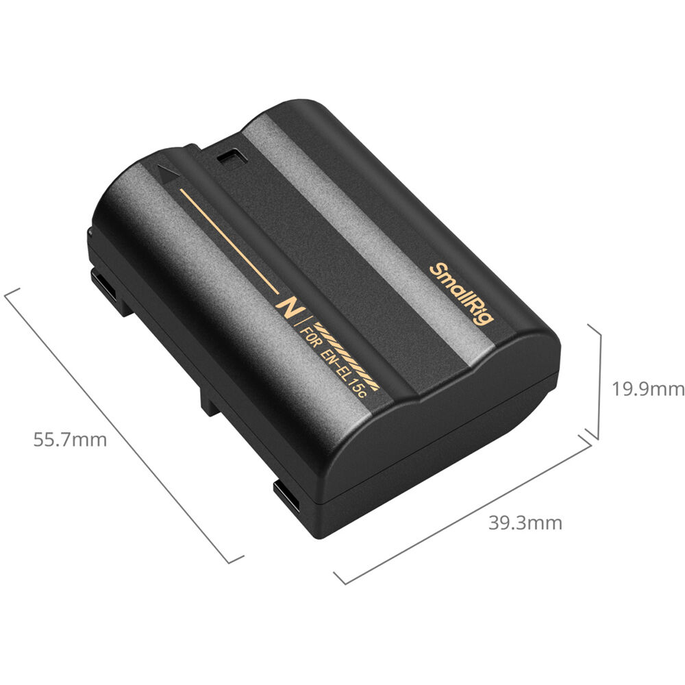 Batería SmallRig EN-EL15c USB-C (2600mAh, Negro) - contenido de la caja