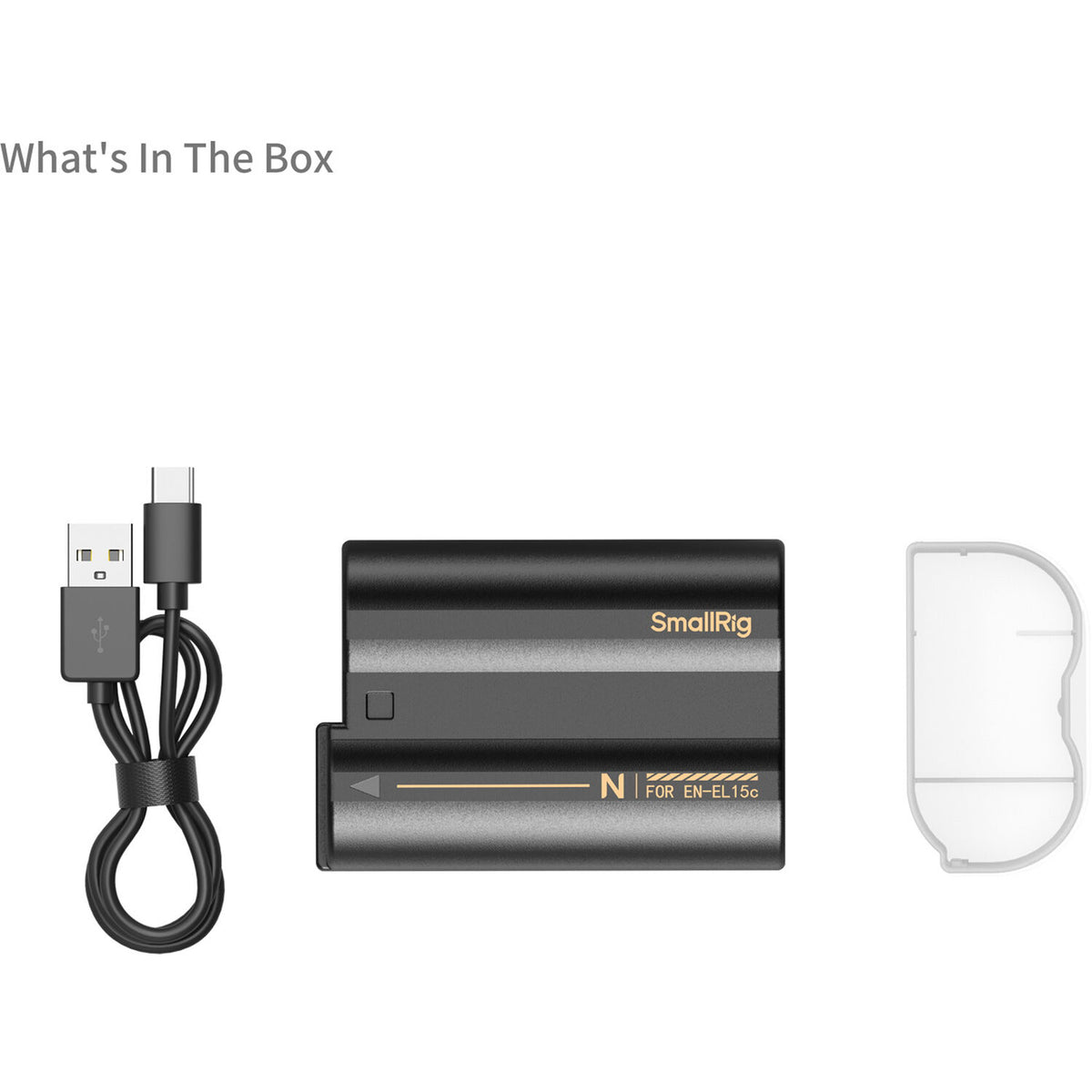 Batería SmallRig EN-EL15c USB-C (2600mAh, Negro) - en uso