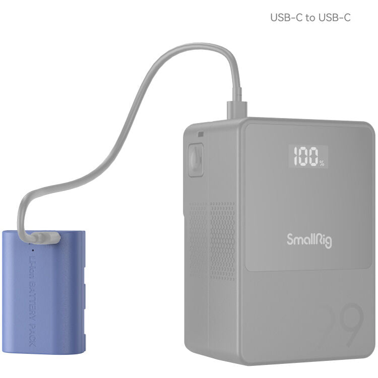 Batería SmallRig LP-E6NH USB-C (2400mAh, Azul) - detalle