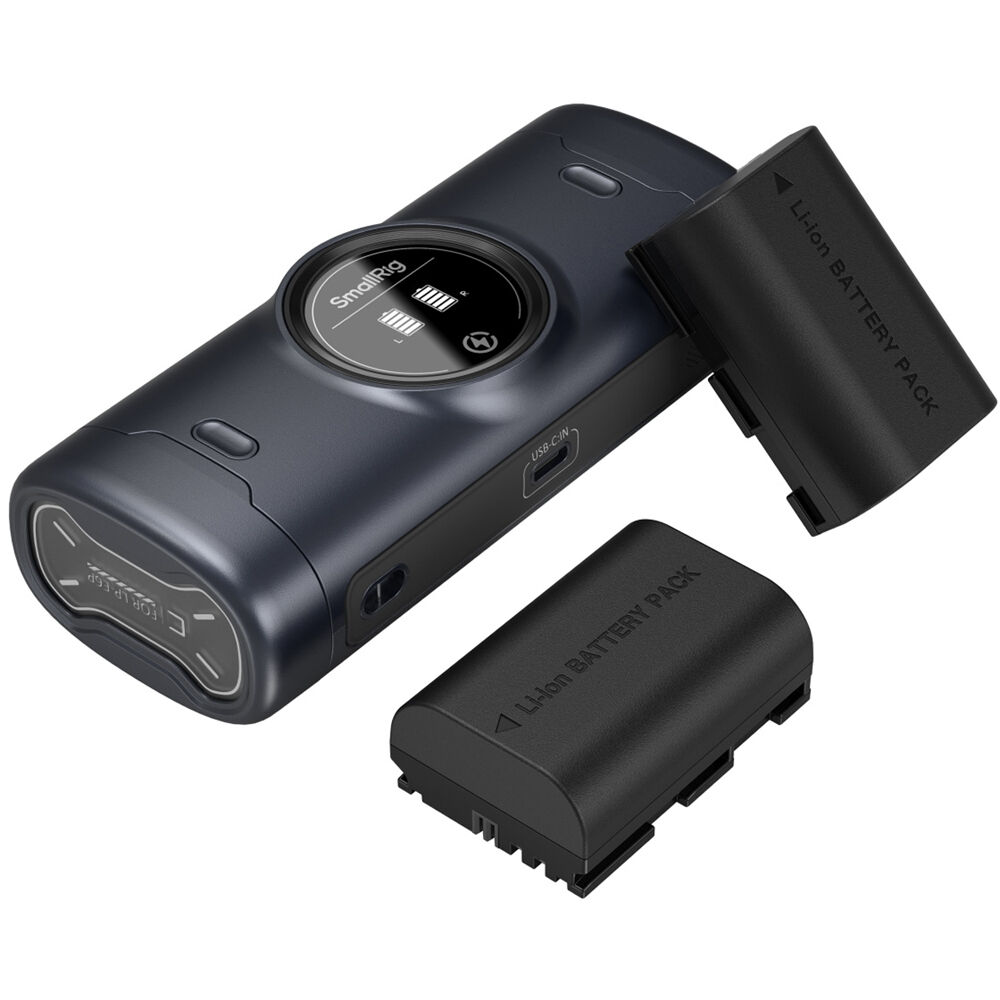 Batería SmallRig LP-E6P kit con 2 y portátil 2-bahías cargador Case - vista principal