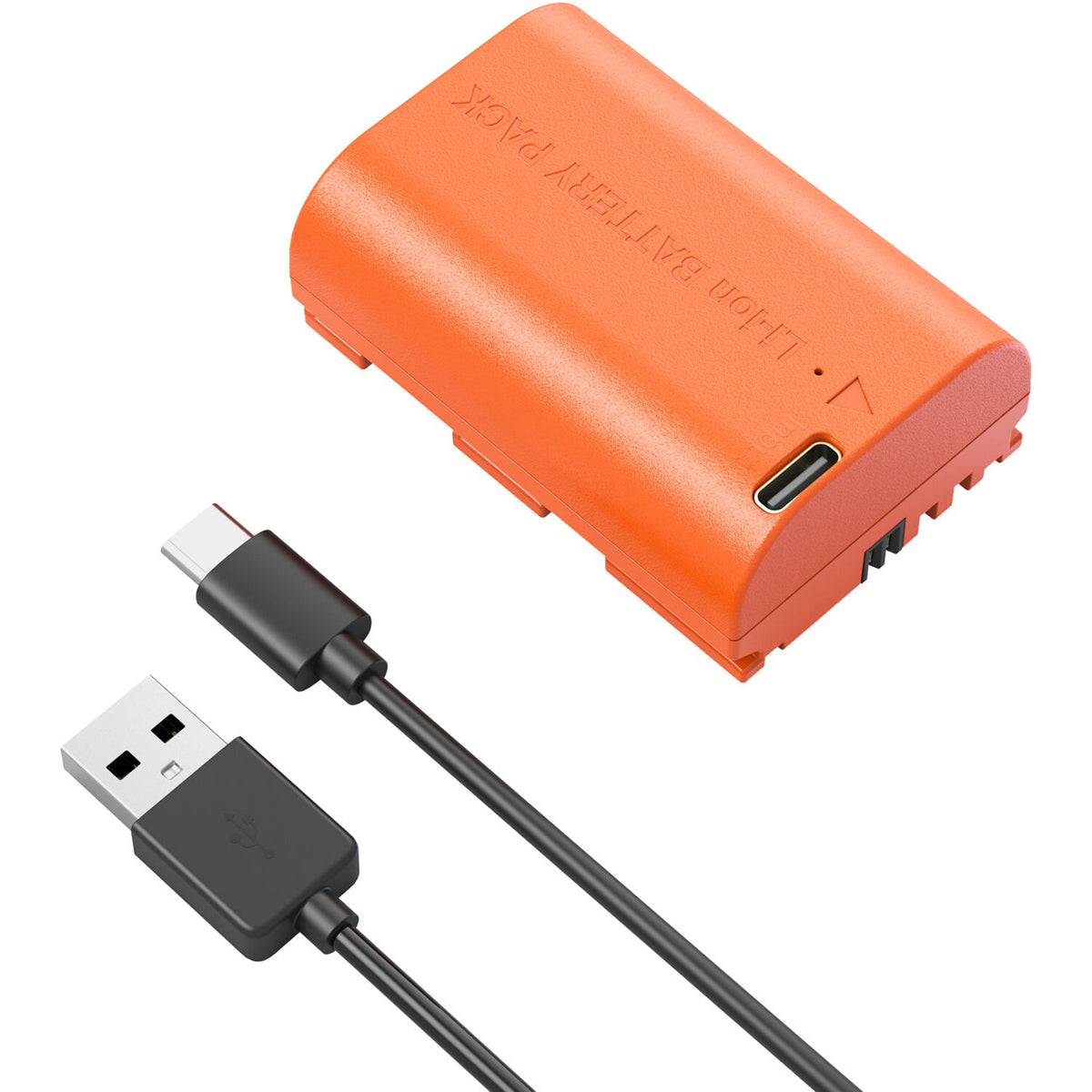 Batería SmallRig LP-E6P USB-C (2520mAh, Orange) - vista frontal