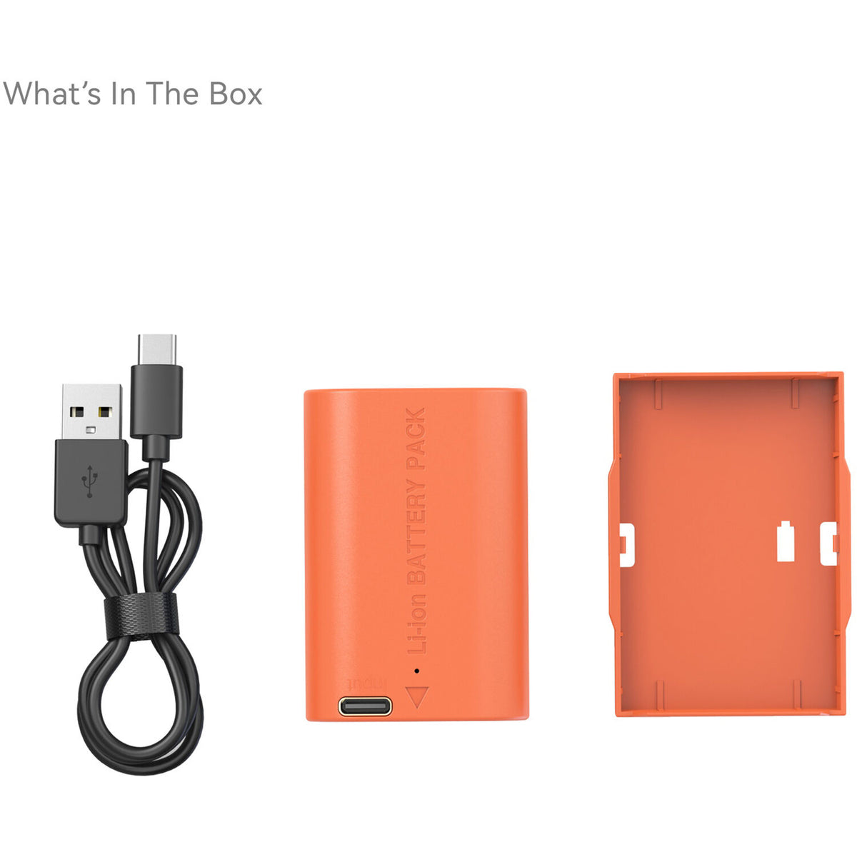 Batería SmallRig LP-E6P USB-C (2520mAh, Orange) - en uso