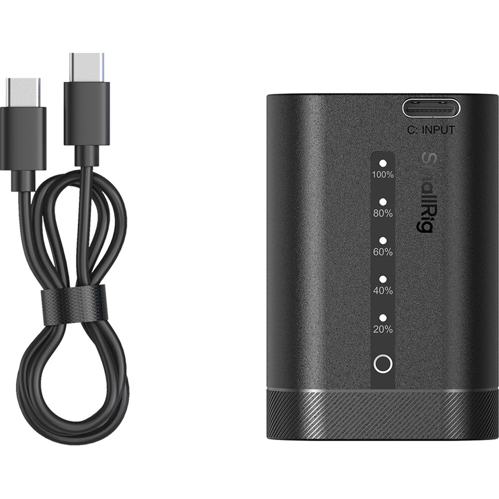 Batería SmallRig LP-E6P USB-C con Power Display (Canon) - en uso