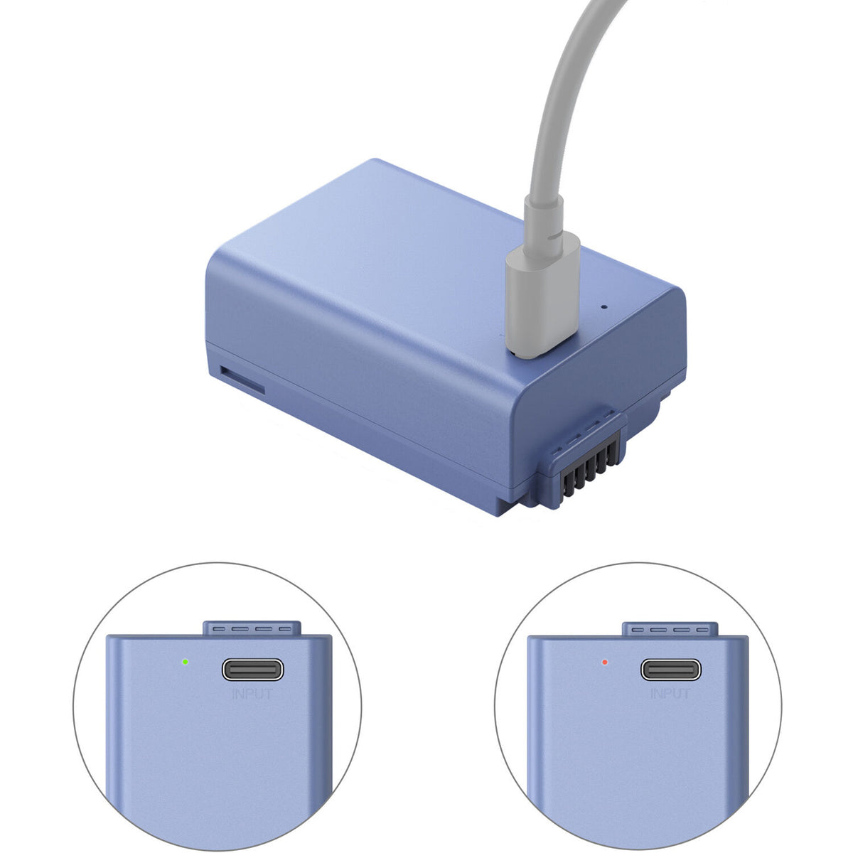Batería SmallRig NP-EL25 USB-C (1250mAh, Azul) - detalle