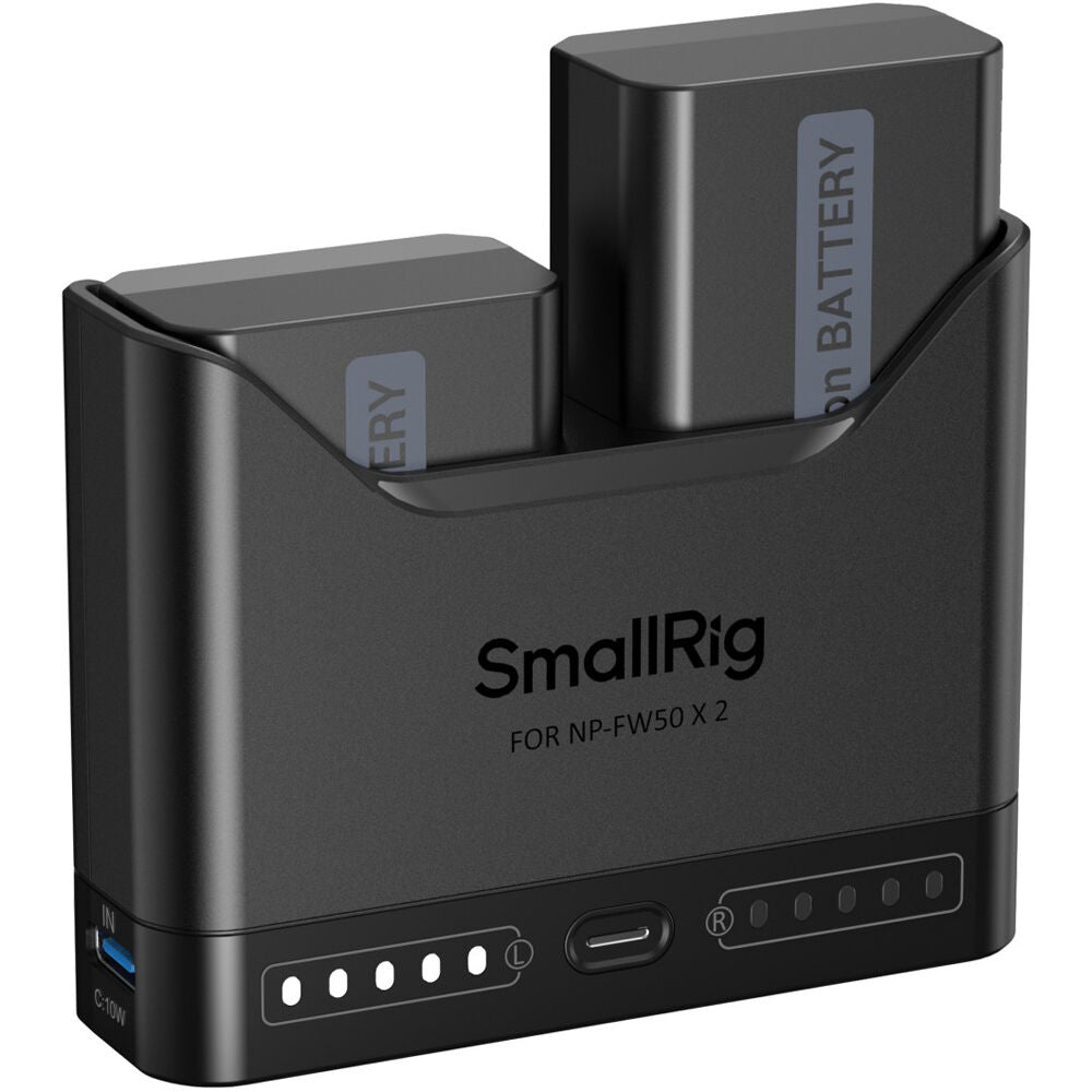 Batería SmallRig NP-FW50 Camera cargador kit - vista frontal