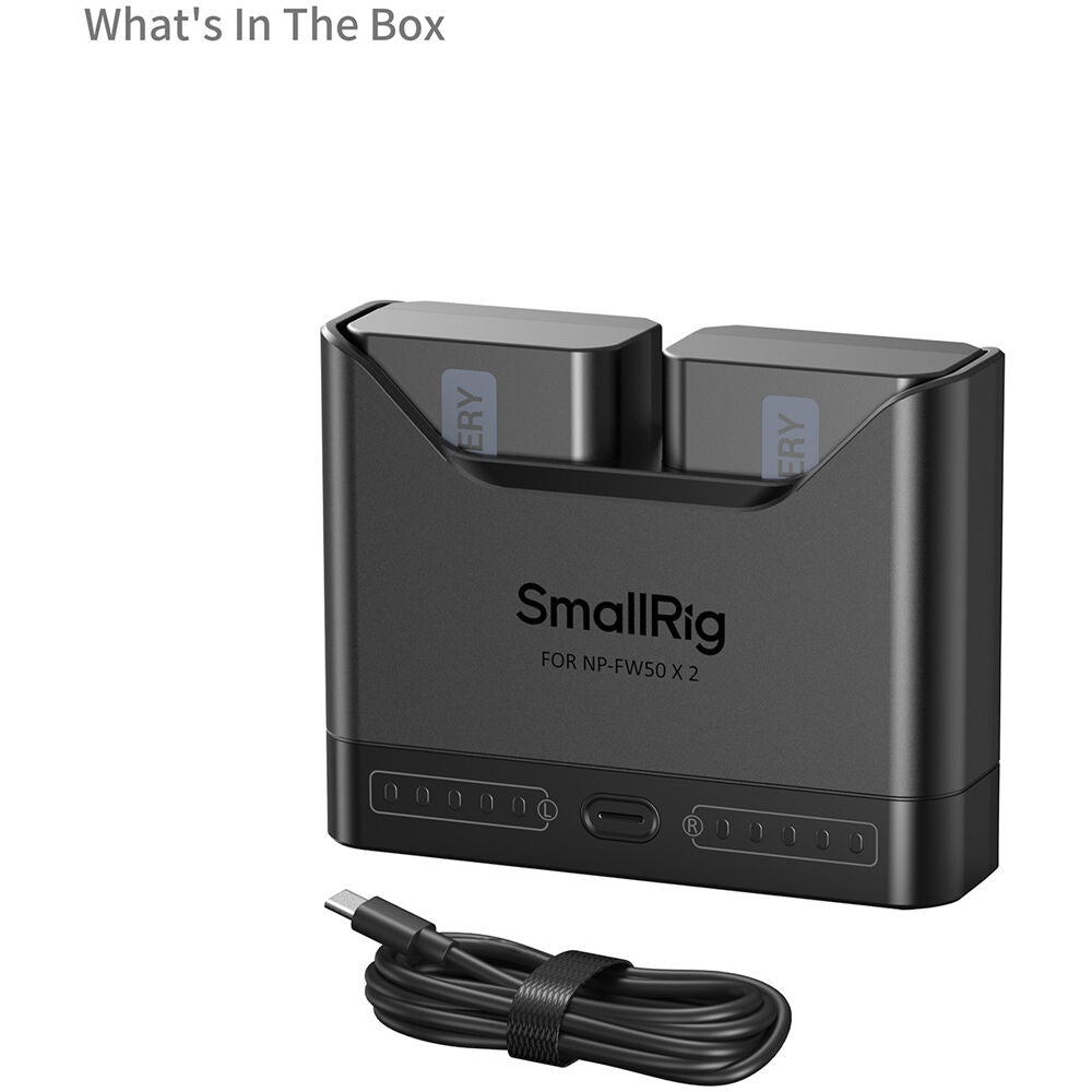 Batería SmallRig NP-FW50 Camera cargador kit - en uso