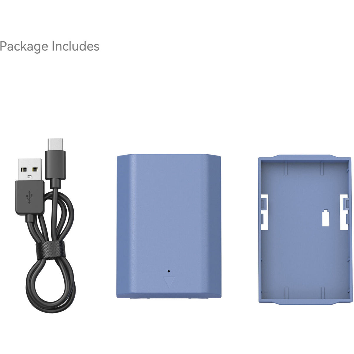 Batería SmallRig NP-FZ100 USB-C (2400mAh, Azul) - contenido de la caja