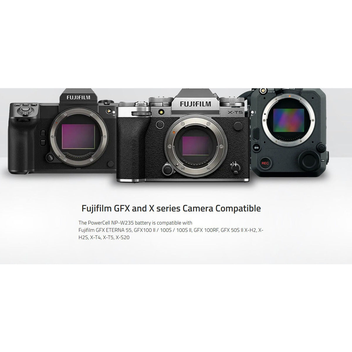 Batería SWIT PowerCell NP-W235 USB-C para Select FUJIFILM Cameras (2200mAh) - contenido de la caja