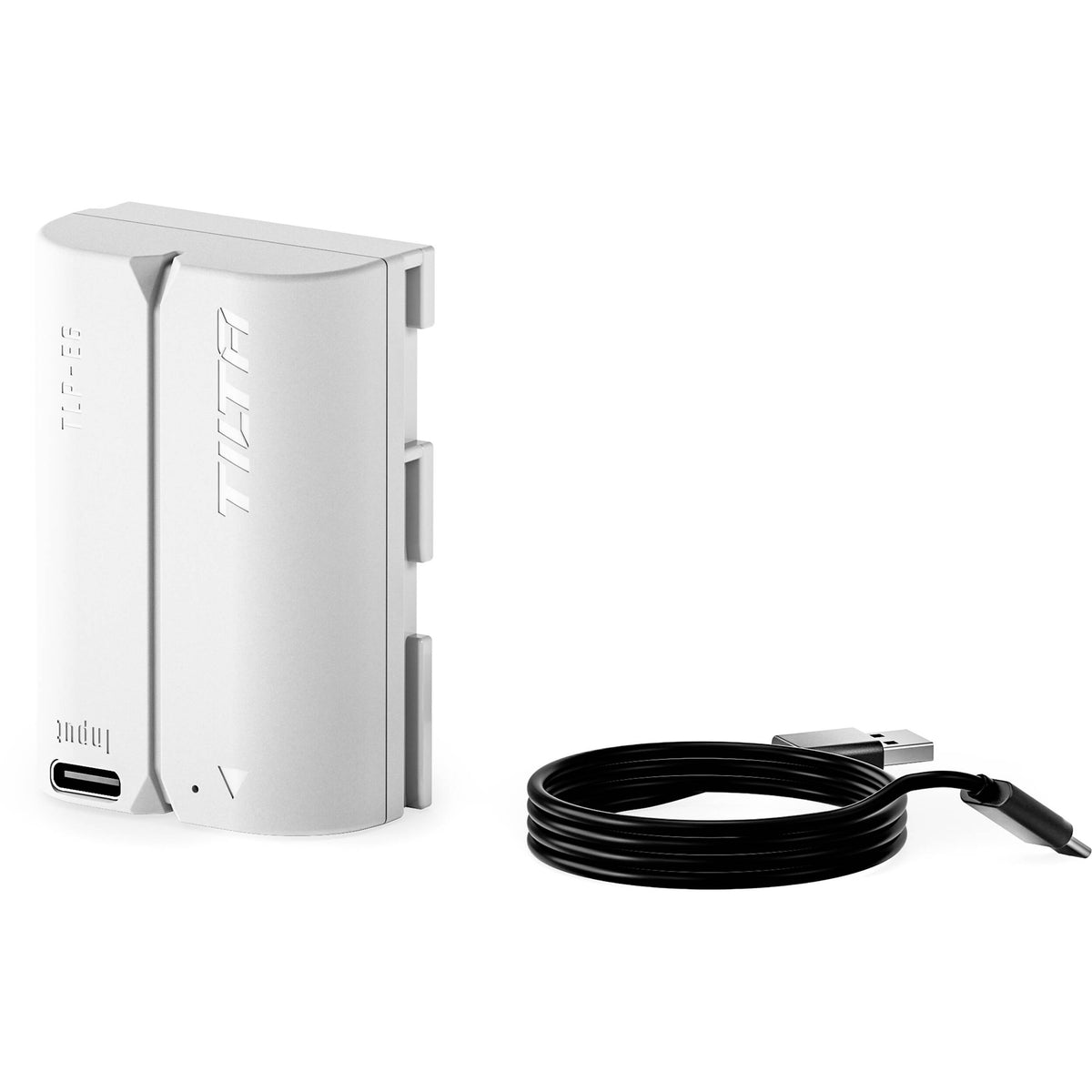 Batería Tilta LP-E6P USB-C (2400mAh, Off-Blanco) - vista trasera