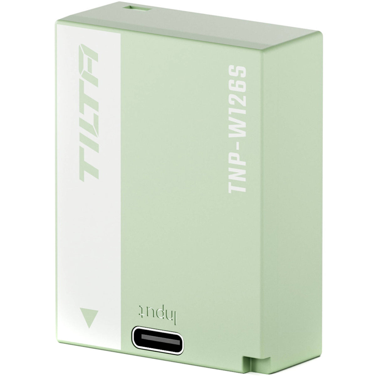 Batería Tilta NP-W126S con USB-C Input (1050mAh, Ash Verde) - vista trasera