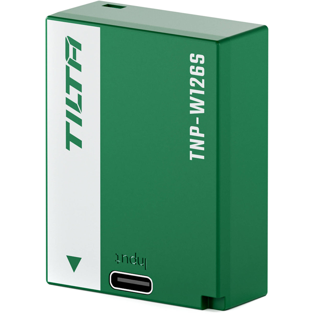 Batería Tilta NP-W126S con USB-C Input (1050mAh, Forest Verde) - vista trasera