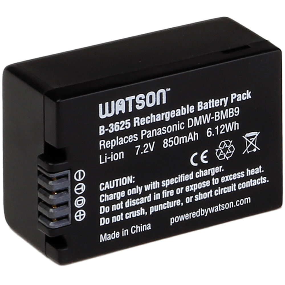 Batería Watson DMW-BMB9 / BP-DC9 (7.2V, 850mAh) - vista principal