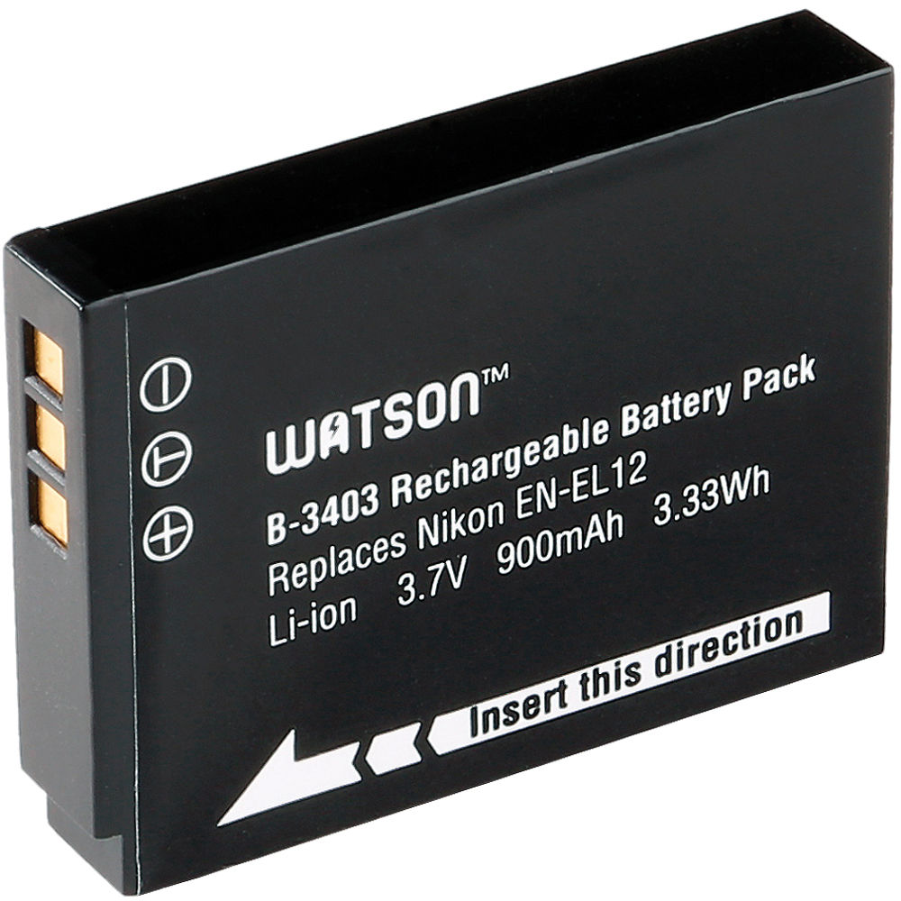 Batería Watson EN-EL12 (3.7V, 900mAh) - vista principal