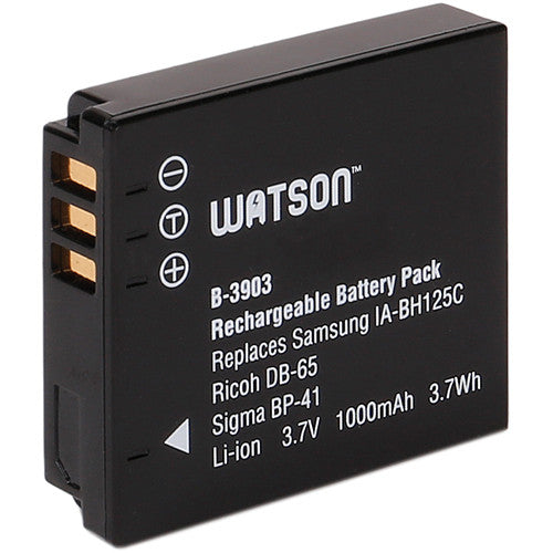 Batería Watson IA-BH125C / DB-65 / BP-41 / D-Li106 (3.7V, 1000mAh) - vista principal