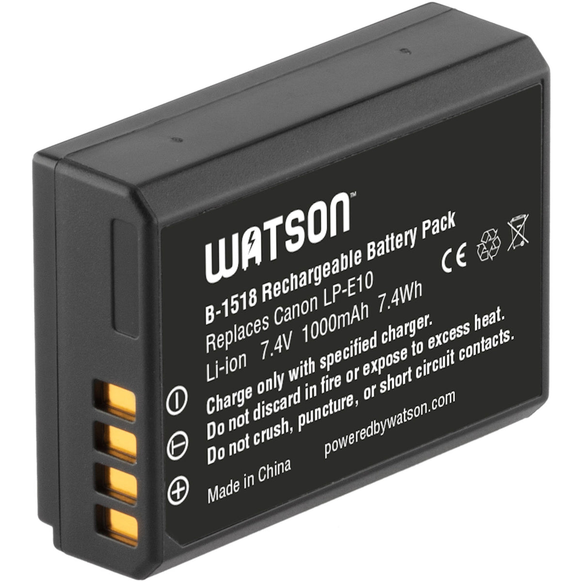 Batería Watson LP-E10 (7.4V, 1000mAh) - vista principal