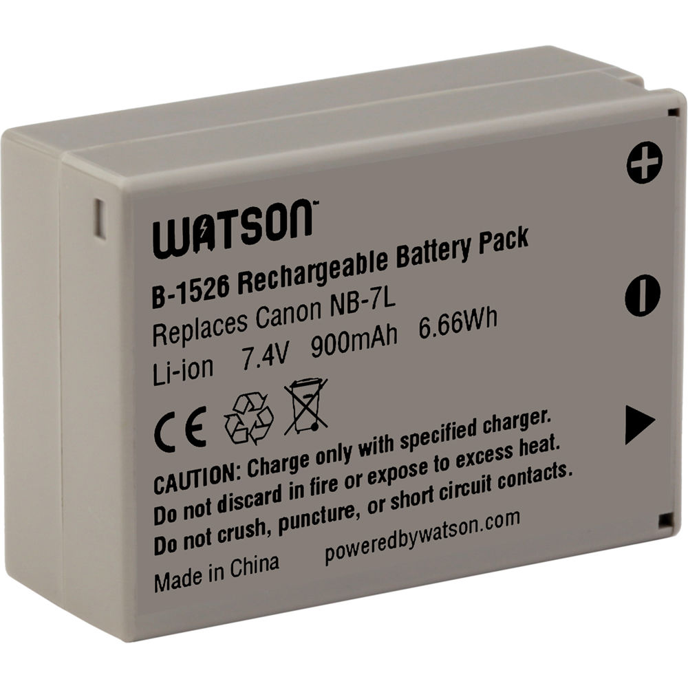 Batería Watson NB-7L (7.4V, 900mAh) - vista principal