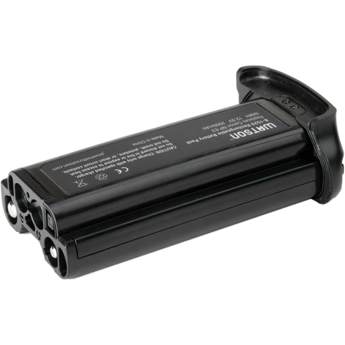 Batería Watson NP-E3 NiMH (12V, 2000mAh) - vista frontal