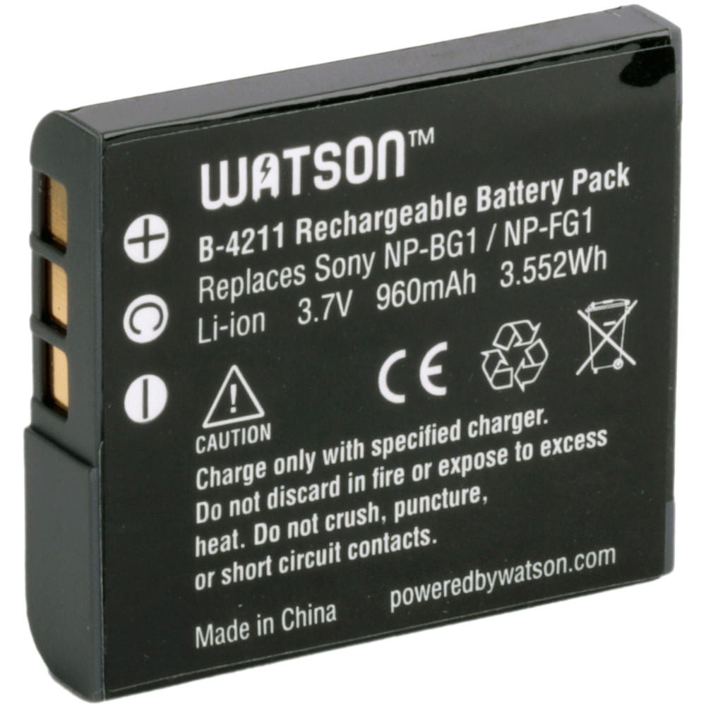 Batería Watson NP-FG1 / NP-BG1 (3.7V, 960mAh) - vista principal