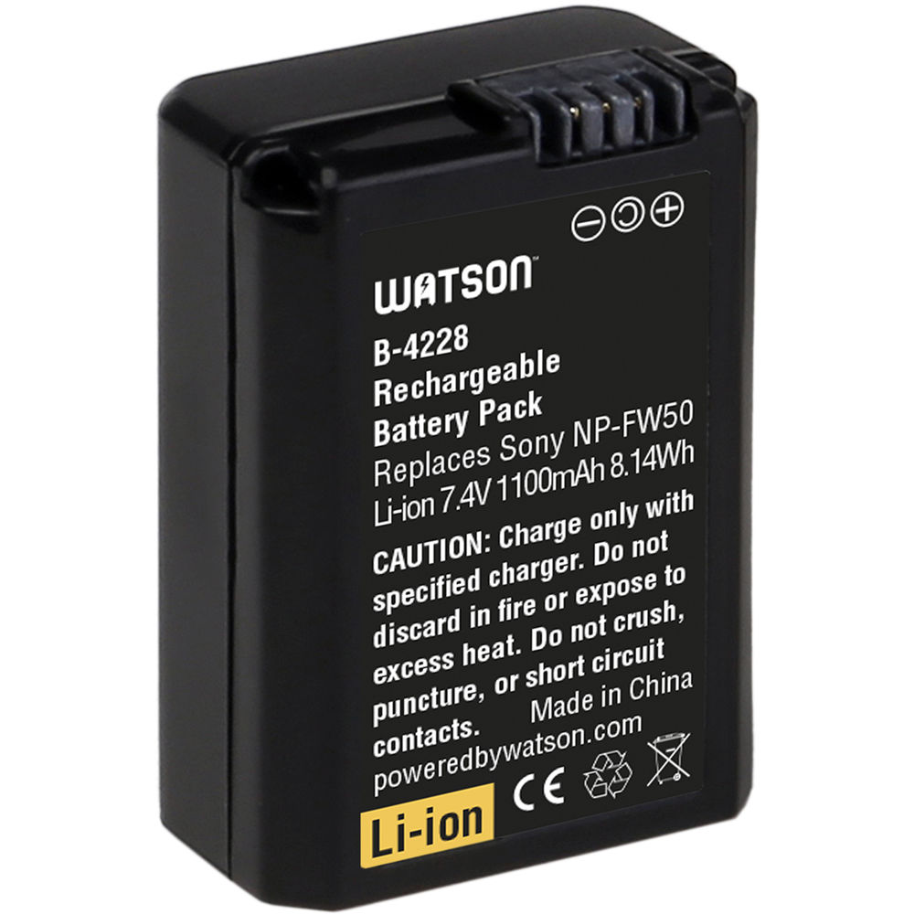 Batería Watson NP-FW50 (7.4V, 1100mAh) - vista principal