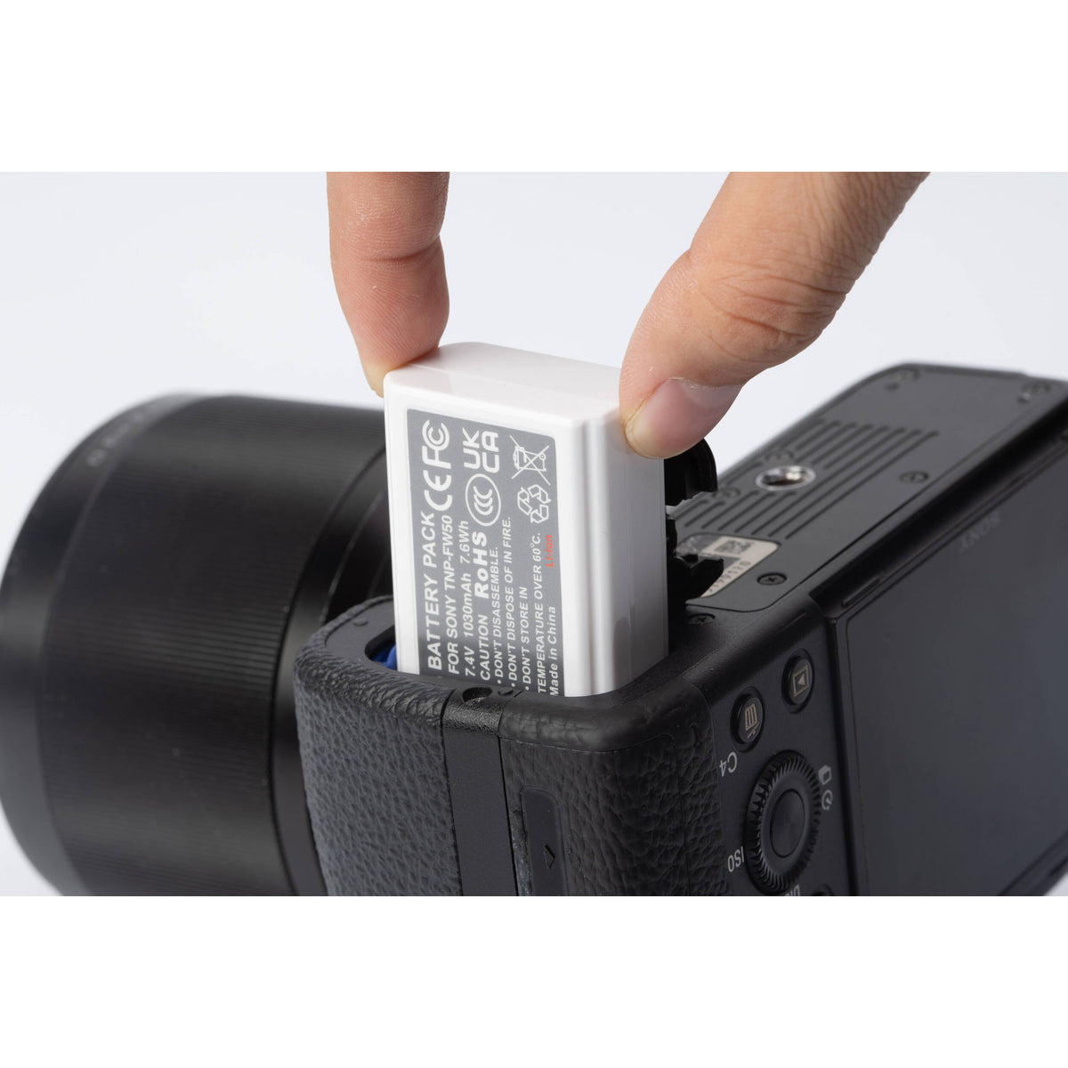 Batería Weeylite NP-FW50 con USB-C Charging Port (7.4V, 1030mAh) - detalle