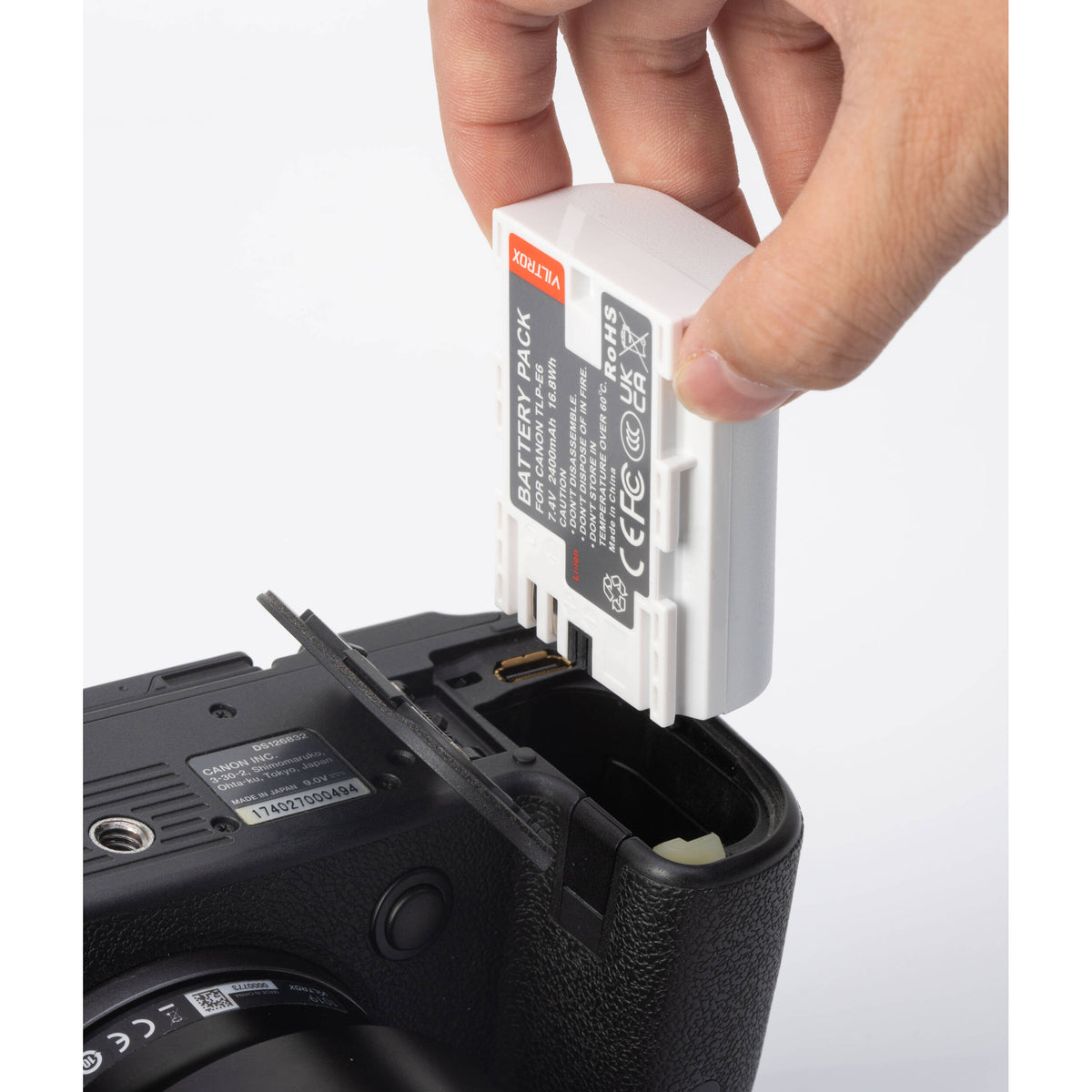 Batería Weeylite TLP-E6 con USB-C Charging Port (7.4V, 2400mAh) - detalle
