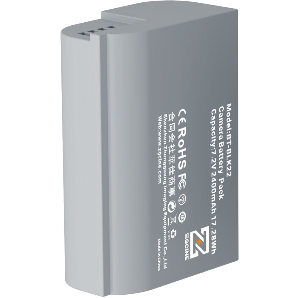 Batería ZGCINE DMW-BLK22 Camera (2400mAh) - vista frontal