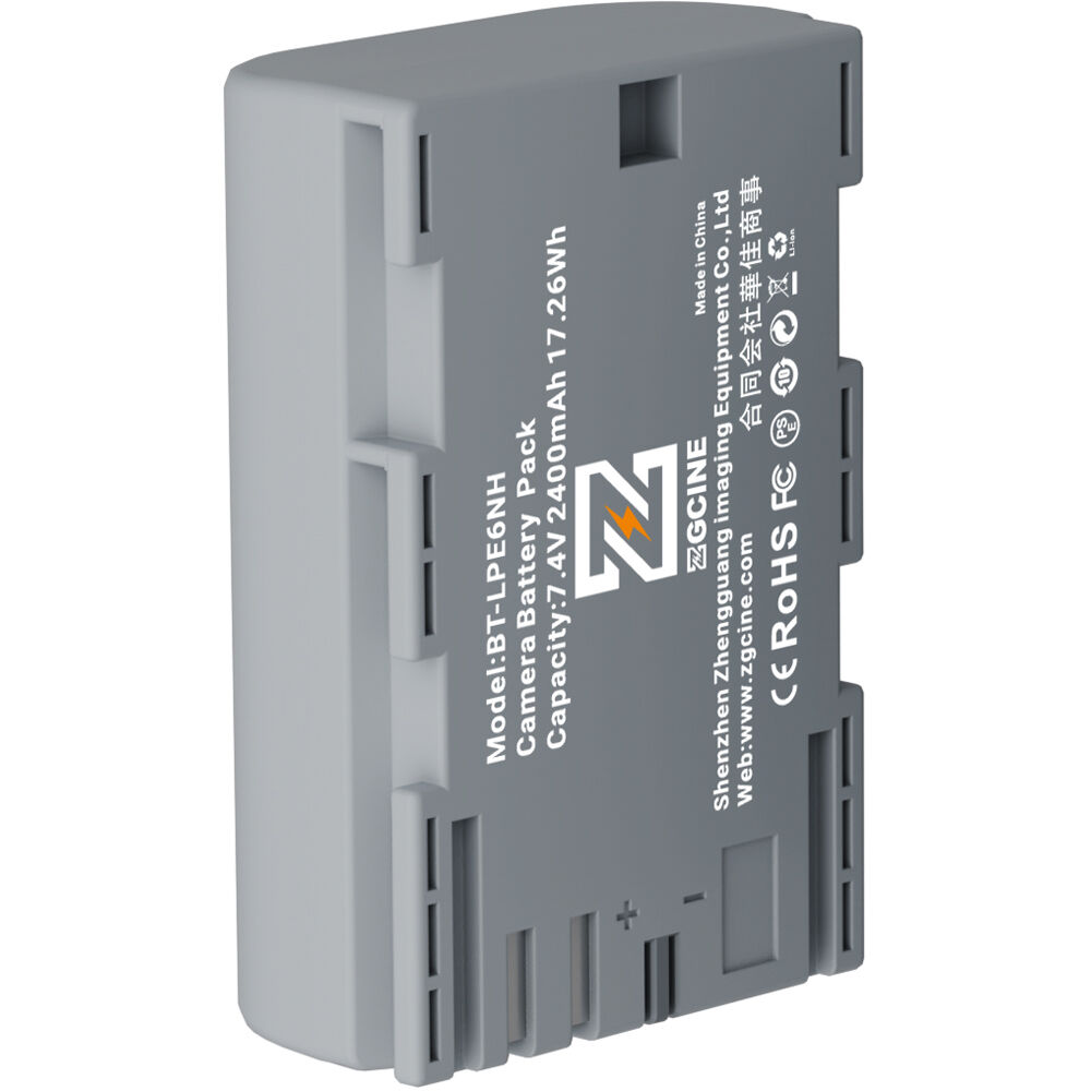 Batería ZGCINE LP-E6NH Camera (2400mAh) - vista frontal