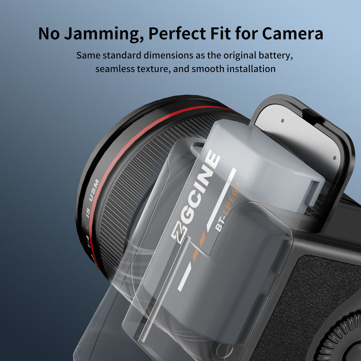 Batería ZGCINE LP-E6NH Camera (2400mAh) - contenido de la caja