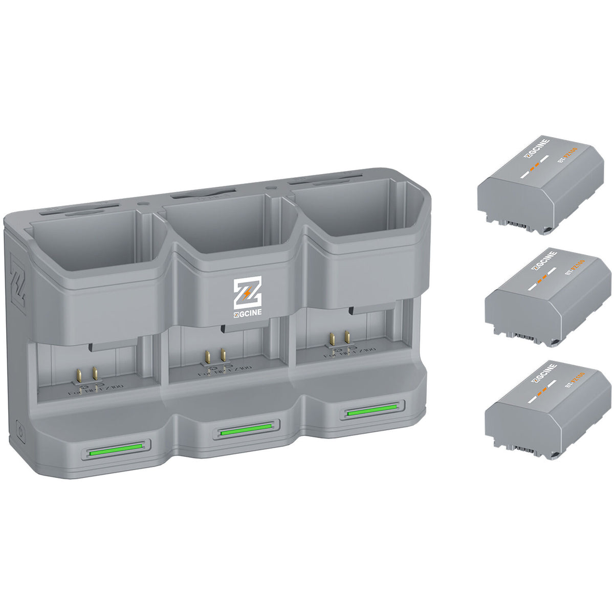 Batería ZGCINE PC3-FZ100 kit con 3 y Charging Station - vista principal