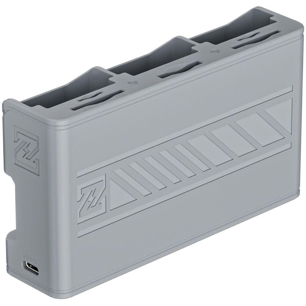 Batería ZGCINE Travel Charging Case kit con 3 LP-E6P (2600mAh, Gris) - contenido de la caja