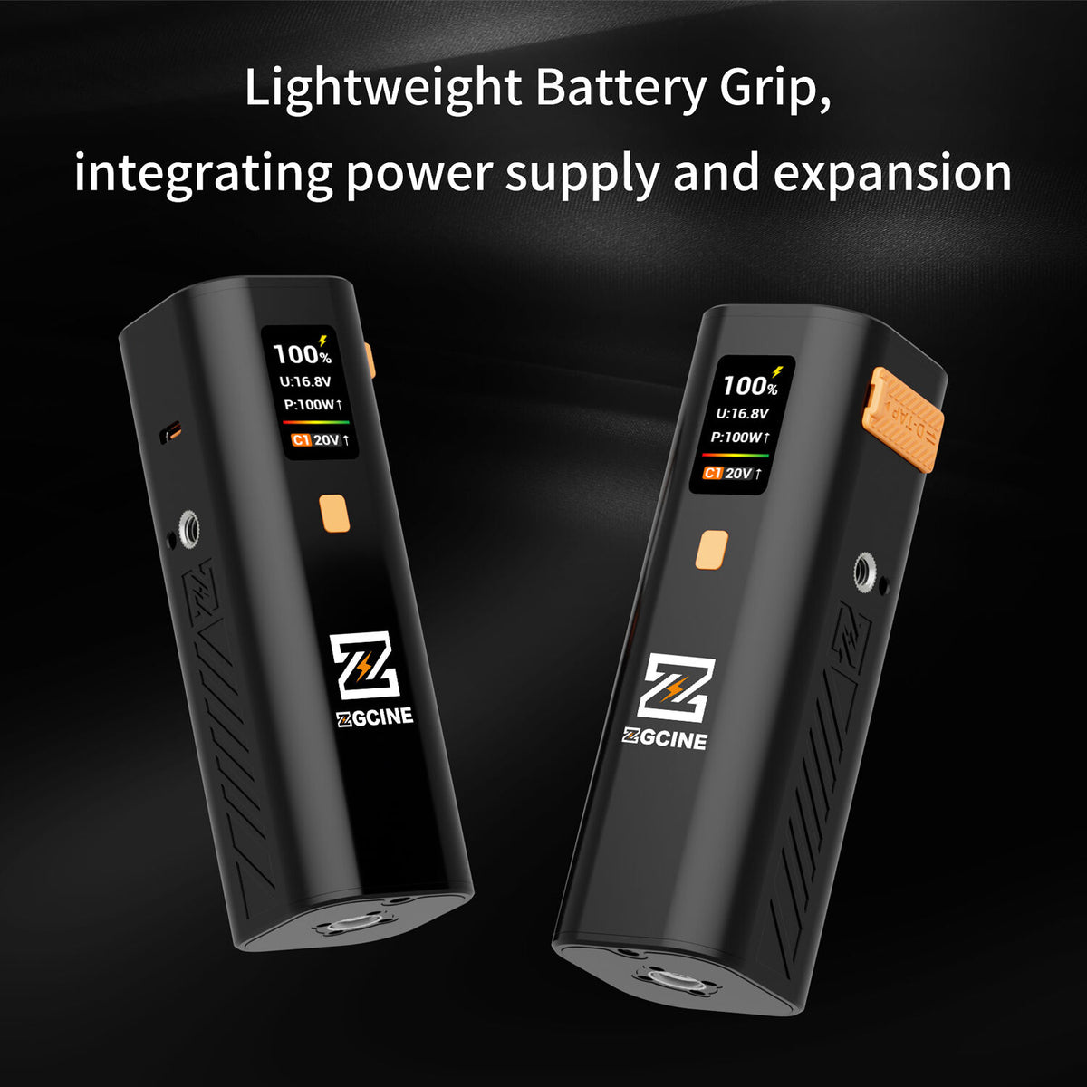 Batería ZGCINE ZG-H50 Mini de empuñadura Handle - vista lateral