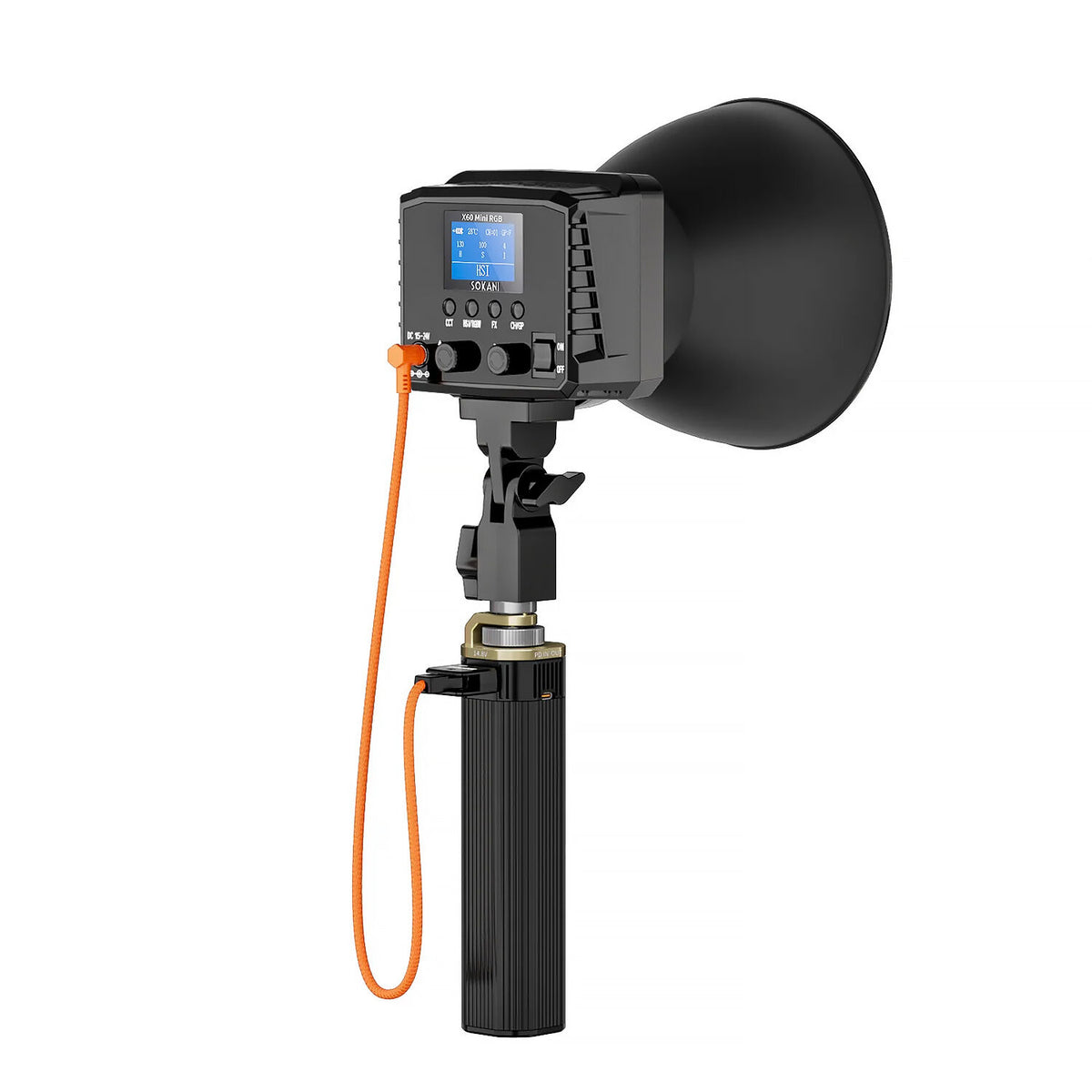 Batería ZGCINE ZG-H90 de empuñadura Handle - vista trasera