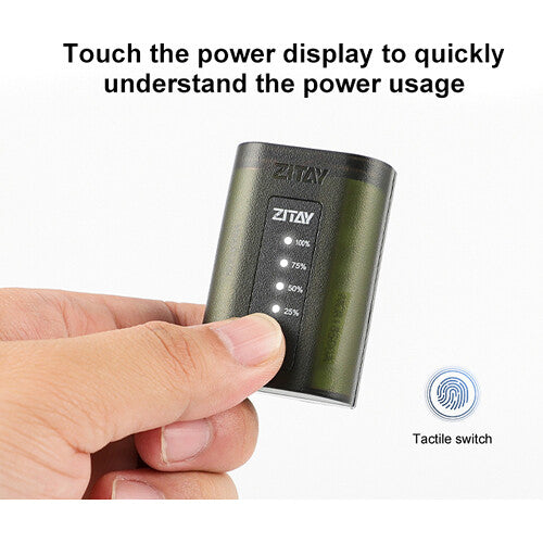 Batería ZITAY LP-E6 (8.4V, 2040mAh) - vista trasera