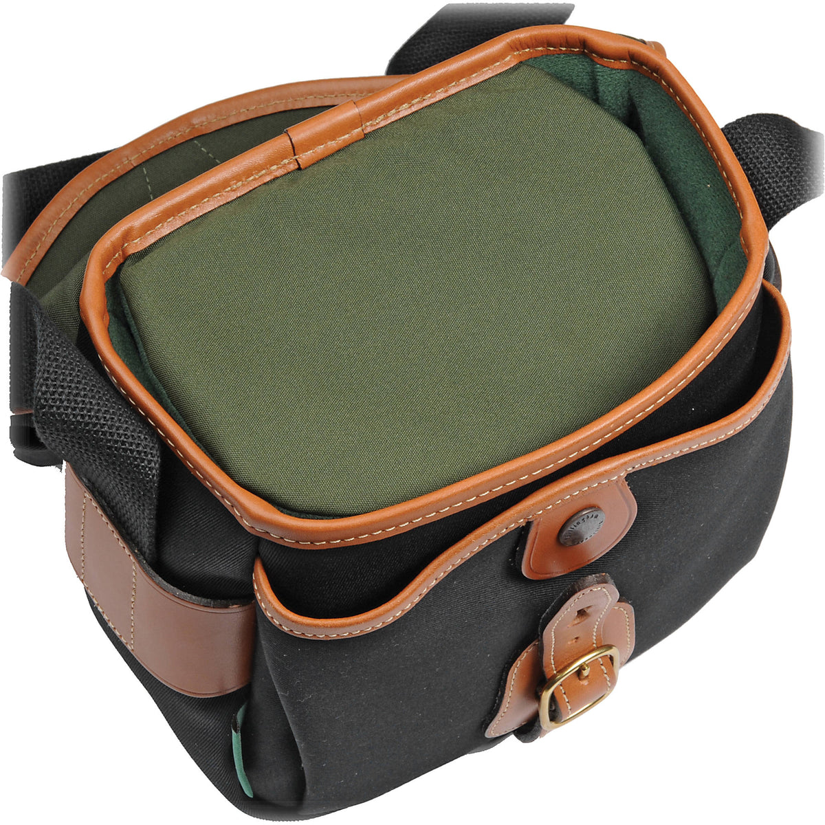Bolso Bandolera Billingham Hadley Digital (Negro lona / Arena cuero Trim, 3L) - vista trasera
