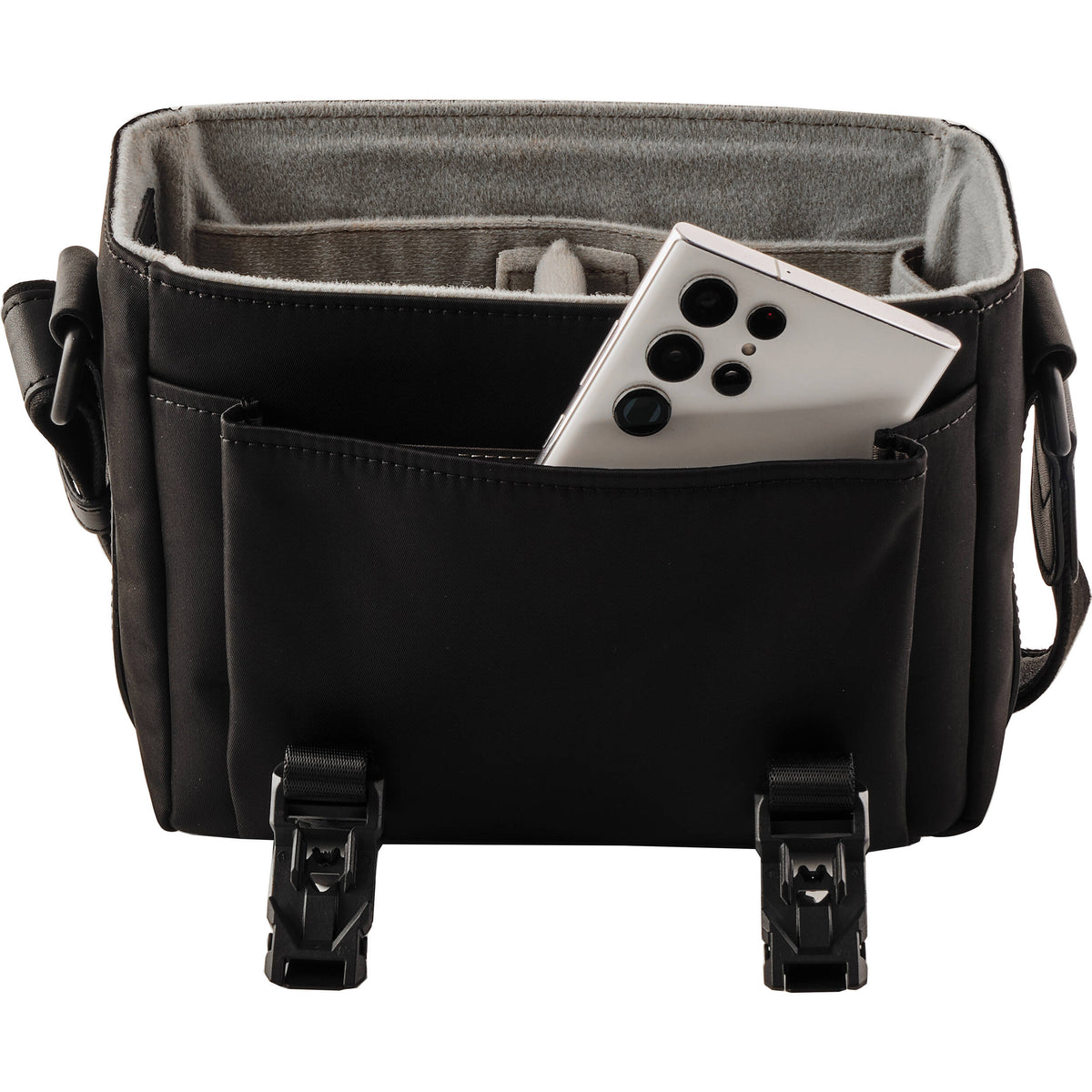 Bolso Bandolera Oberwerth ReLon M (Negro) - puertos y conexiones