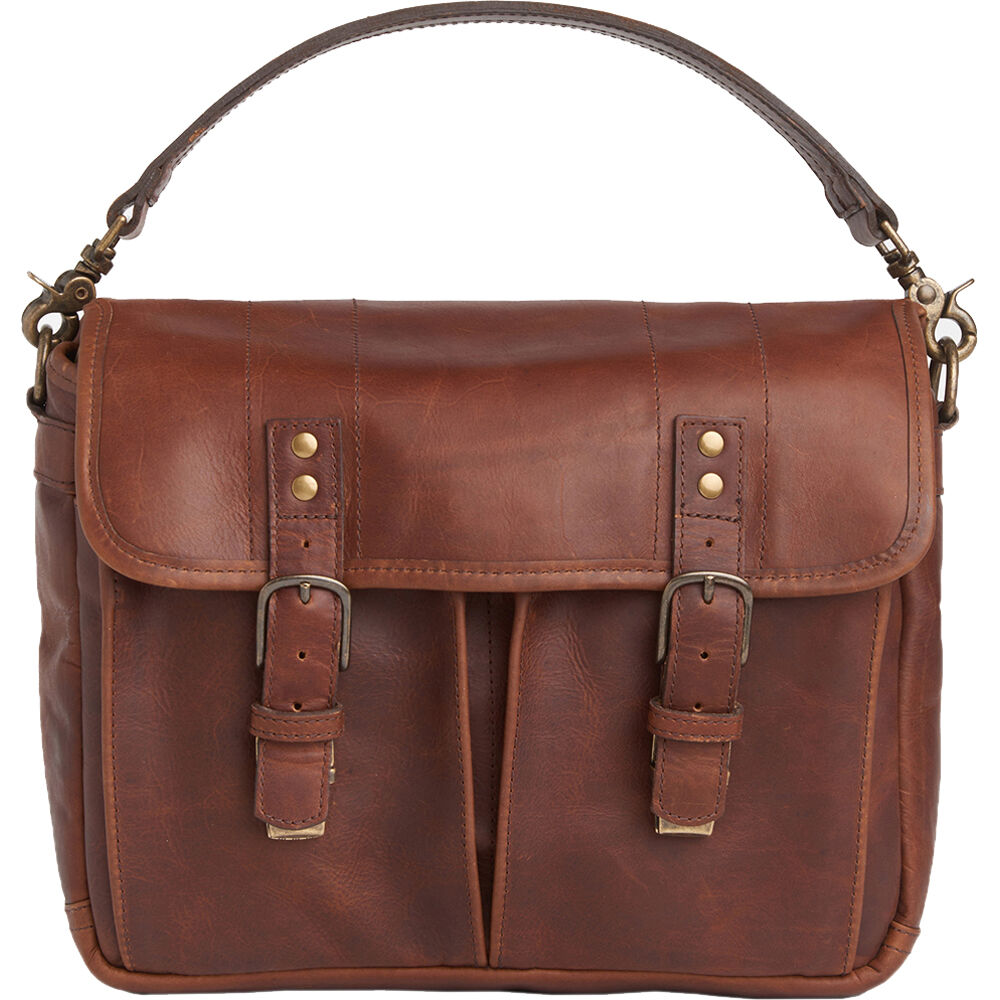 Bolso Bandolera ONA Prince Street Messenger (Antique Cognac) - vista frontal