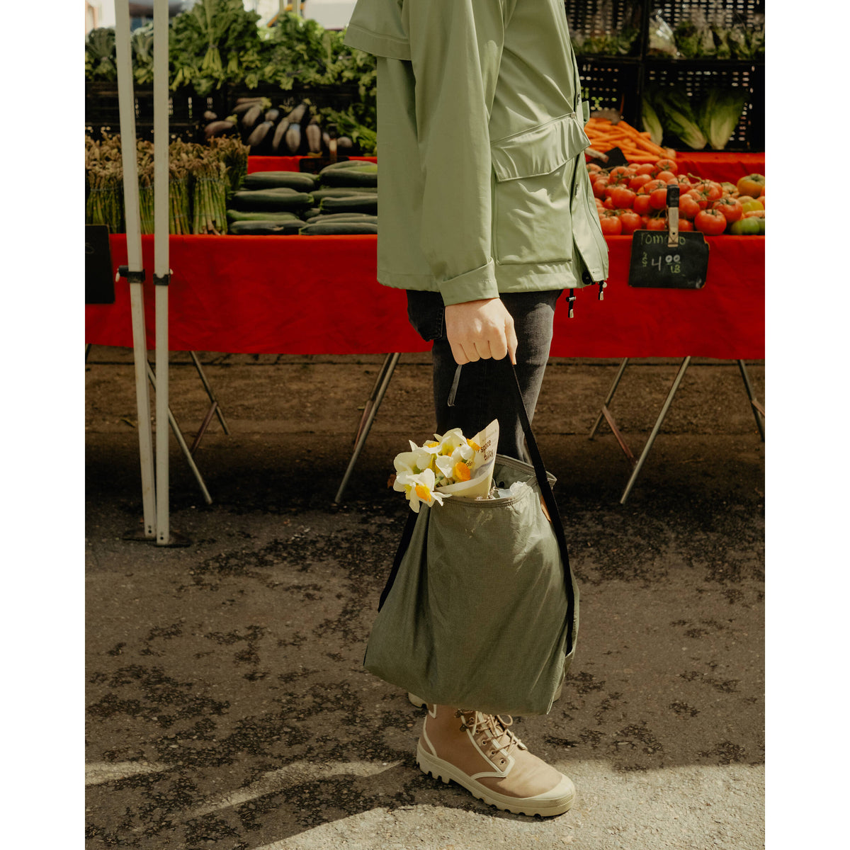 Bolso Peak Design Packable (Sage Verde, 12L) - vista trasera
