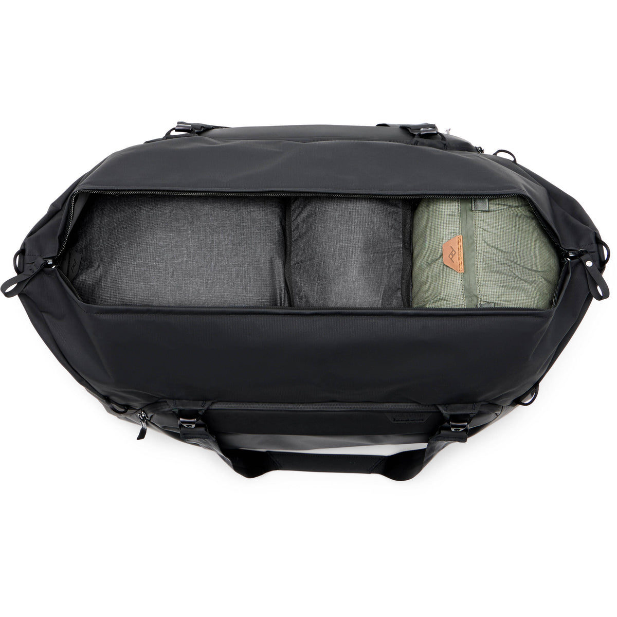 Bolso Peak Design Travel Duffel (Negro, 80L) - vista lateral
