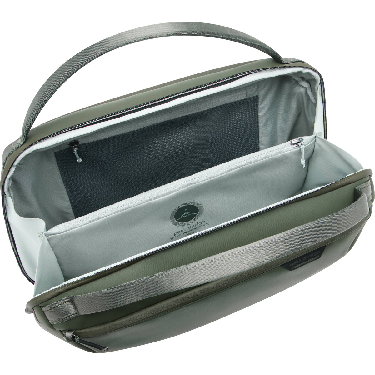 Bolso Peak Design Travel Weekender (Sage, 25L) - vista frontal