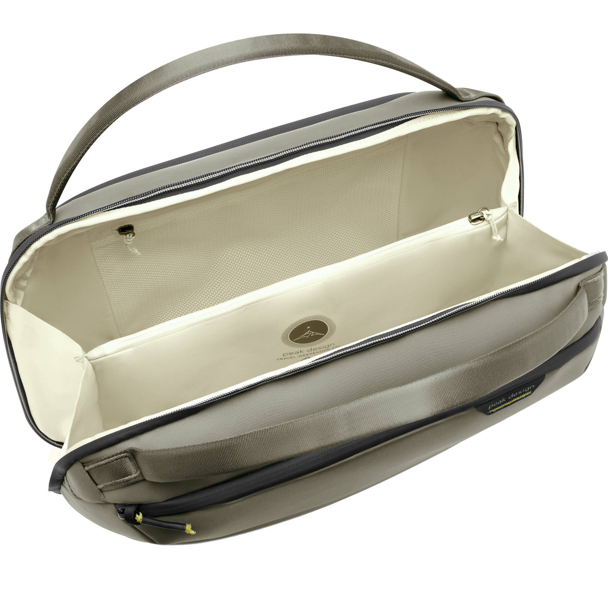 Bolso Peak Design Travel Weekender (Stone, 25L) - vista frontal